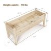 Raised Wood Planter Box