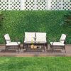 Rattan Conversation Set with Protective Cover