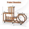 6-Layer Wooden Plant Stand for 8 Pots
