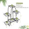 6-Tier Plant Stand with Adjustable Foot Pads