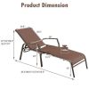 Folding Lounger Set with Adjustable Back