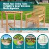 Solid Fir Wood Chair with Inclined Backrest