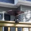 Antique Birdbath with Birds and Over Rail Bracket