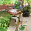 Dogwood Birdbath with Over Rail Bracket