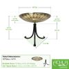 African Daisy Birdbath with Tripod Stand
