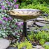 African Daisy Birdbath with Tripod Stand