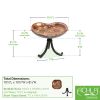 Dara Knot Birdbath with Tripod Stand