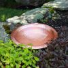 Hammered Solid Copper Birdbath Bowl