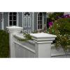 White Vinyl Elevated Planter Bed