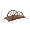 Half Wheeled Stained Garden Bridge