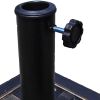 Bronze Finished Square Heavy Duty Umbrella Stand Base