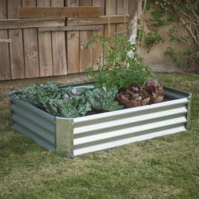 Industrial Steel Raised Garden Bed Metal Planter with Lining