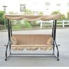 Sand Colored Convertible Canopy Swing / Deck Bed