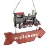 Vintage Automobile Iron Hanging "WELCOME" Signs - Set of 6