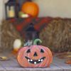 Set of 3 Metal Jack-O-Lantern Decorations