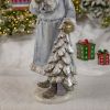 Olde World Santa Claus with Bag of Gifts & Christmas Tree