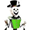 "Becca" Iron Halloween Skeleton Figurine