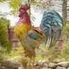 "Robert" the Giant Iron Rooster Garden Statue