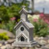Set of 6 Assorted Style Hanging Galvanized Birdhouses