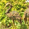 Iron Heron Garden Statues