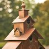 "Dublin" Church Style Large Iron Birdhouse Stake
