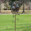 "Pipersville" Country Style Multi-Home Iron Birdhouse Stake