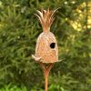 Pineapple Shaped Copper Birdhouse Stake