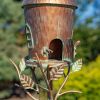 "Budapest" Multi-Tiered Conical Roof Birdhouse on Stake
