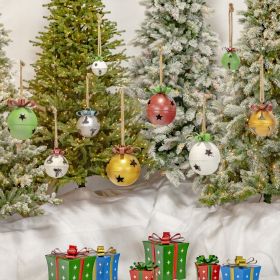 Festive Assorted Large Colorful Jingle Bells