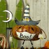 Witch Hat Jack-O-Lantern with Face Mask