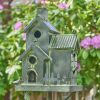 "New Hope" Condo Birdhouse Stake with Fence