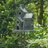 "New Hope" Condo Birdhouse Stake with Fence
