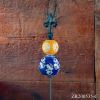 Ceramic Sailor Ball with Finial Iron Garden Stakes