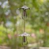 Antique Bronze Rain Chain with Mushrooms