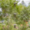 Antique Bronze Rain Chain with Mushrooms