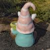 Set of 2 Assorted Spring Garden Gnomes with Planters