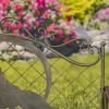 Gunnison Iron Bench with Howling Wolf & Moon