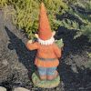 Gnome Statue with Flower Pot and Water Can