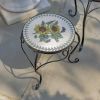 "Marisol" Set of 2 Round Iron Mosaic Plant Stands