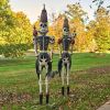 Life-sized Standing Halloween Skeleton Soldiers