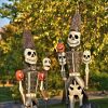 Life-sized Standing Halloween Skeleton Soldiers
