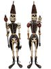 Life-sized Standing Halloween Skeleton Soldiers