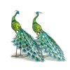 "Royal and Sapphire" the 2 Life-Sized Peacocks
