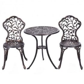 3-Piece Cast Aluminum Bistro Set