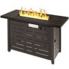 50,000 BTU Steel LP Gas Propane Fire Pit with Auto Ignition