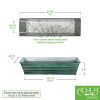 Green Galvanized Flower Boxes