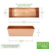 Plain Copper Flower Boxes