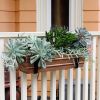 Copper Flower Box with Wall Brackets