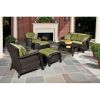 Resin Wicker Patio Furniture Set with Seat Cushions