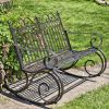 "Tatiana" Iron Rocking Garden Bench